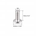 Uxcell M4x10mm Machine Screws Hex Socket Round Head Screw 304 Stainless Steel Fasteners Bolts 20pcs