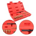 15 Pcs Metric Thread Chaser Set 7 Rethread Repair Tool Kit Restorer And Rethreading For Cleaning Repairing Worn Threads