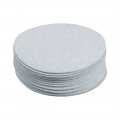 20 Pcs 3-inch Aluminum Oxide White Dry Hook And Loop Sanding Discs Flocking Sandpaper 600 Grit 