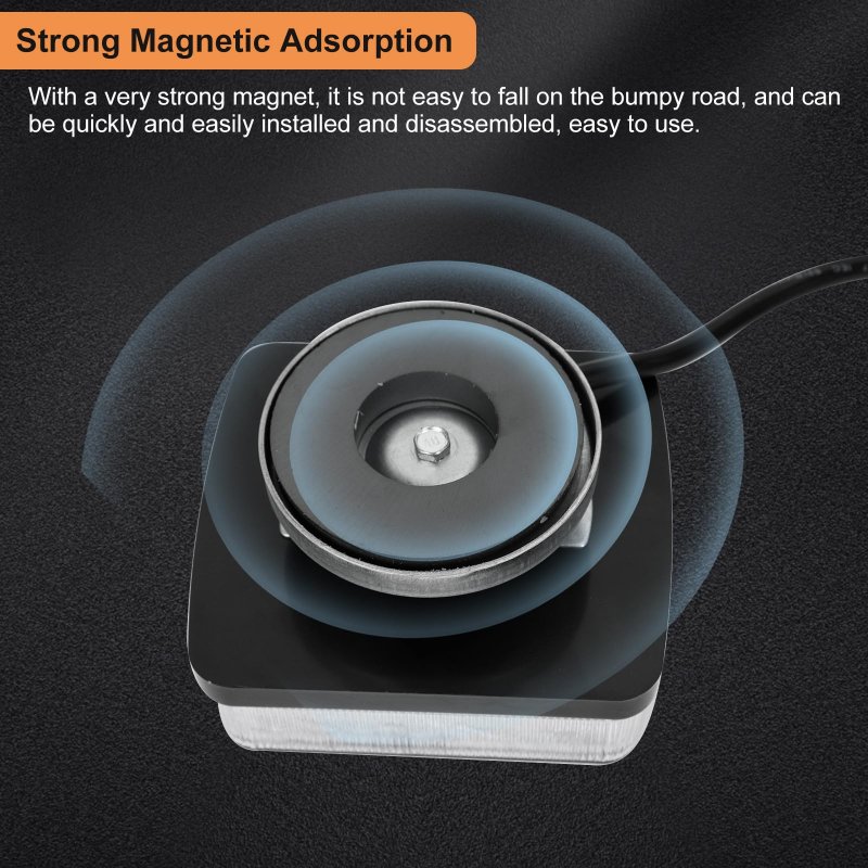 Blackhorse-racing Led Magnetic Trailer Light Kit 2pcs Universal Running Brake Turn Ip68 Waterproof Adsorbed Magnet With 24ft