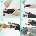 Guanshang 5pcs Oscillating Saw Blades 34mm Diamond Coating Tool Sharp Wear Resistant Multitool With Adapters For Grout Cement