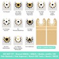 Guanshang 5pcs Oscillating Saw Blades 34mm Diamond Coating Tool Sharp Wear Resistant Multitool With Adapters For Grout Cement