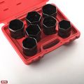 7 Pcs 1 2 Drive Wheel Bearing Lock-nut Socket Set 