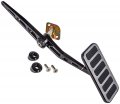 Jegs Billet Gas Pel Assembly For 1955-1957 Chevy Bel Air Impala Black Aluminum Firewall Mount Fully Adjustable 2 A X 5 A 