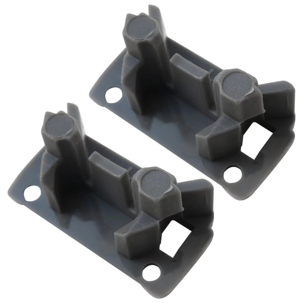 Version 2x Dishwasher Rack Stop Clip W10195622 Upper Dishrack Slide Rail Rear For Whirlpool Kitchenaid Ken-more 7wdt770paym0