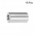 Uxcell 10pcs Aluminum Spacer 5mm Bore 10mm Od 25mm Length Screw Standoff Bushing Plain Finish Round For M5 Screws Bolts And