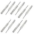 10pcs 0 9mm Tip Spiral Flute Tungsten Carbide Micro Pcb Drill Bits