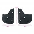 G-plus Dash Center Console Extension Panel Left Right Compatible With 2009-2012 Dodge Ram 1500 2010-2012 2500 3500 Black