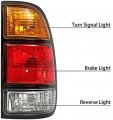 Hecasa Taillight Light Lamp W Bulbs Compatible With 2000-2006 Toyota Tundra Regular Access Cab Passenger Right Halogen Tail