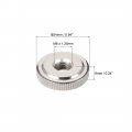 Uxcell Round Knurled Thumb Nuts Conector Lock Adjusting M8 Female Threaded Thin Type Nickel Plated Pack Of 5
