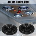 X Autohaux 4pcs Ac Air Conditioning Outlet Vent Ajustable Round Louvered Knob With Buckle For Rv Yacht 118mm 86mm 82mm