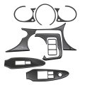 Secosautoparts 8pcs Carbon Fiber Interior Full Decorative Cover Trim Compatible With Nissan 370z 2009-2020