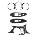 Secosautoparts 8pcs Carbon Fiber Interior Full Decorative Cover Trim Compatible With Nissan 370z 2009-2020