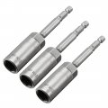 Uxcell 3 Pcs 1 4 Quick-change Hex Shank 13mm Nut Setter Driver Drill Bit 100mm Length Metric No-magnetic