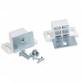 Rok Hardware Heavy Duty 15 Lb High Rise Cabinet Magnetic Catch White Nickel Door Magnet 10 Nickel 