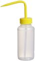 Bel-art F11626-0250 Wide-mouth 250ml 8oz Polyethylene Wash Bottles Yellow Polypropylene Cap 38mm Closure Pack Of 6 