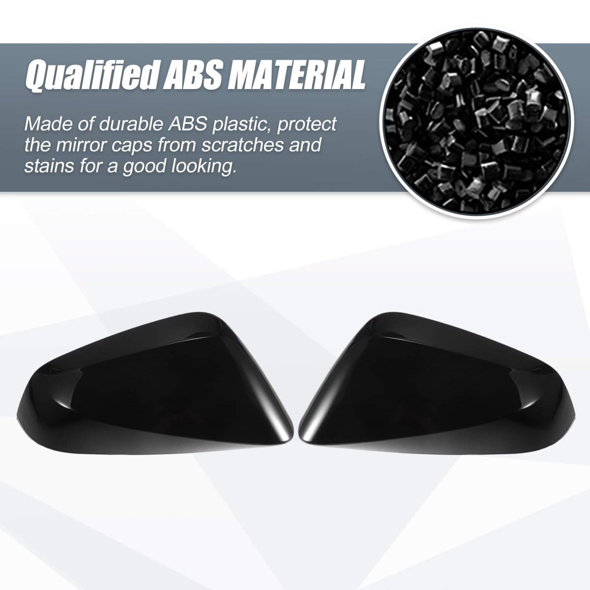 Gloss Black Rear View Side Mirror Cover Cap Overlay For Lexus Rx 2023 1 Pair Driver And Passenger Exterior Decoration Trims Abs