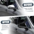 Gloss Black Rear View Side Mirror Cover Cap Overlay For Lexus Rx 2023 1 Pair Driver And Passenger Exterior Decoration Trims Abs