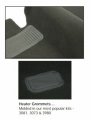 Carpet Kit 7 Piece With Footrest For Beetle 58-68 Black Compatible Dune Buggy