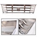 G-plus Front Bumper Grille Compatible With Bronco 1992-1996 Ford F150 F250 F350 1992-1997 Chrom Plastic F4tz8200a Fo1200173