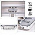 G-plus Front Bumper Grille Compatible With Bronco 1992-1996 Ford F150 F250 F350 1992-1997 Chrom Plastic F4tz8200a Fo1200173