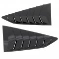 Ocpty Rear Window Louvers Compatible With 2016-2020 For Chevrolet Camaro Abs Racing Quarter Glossy Black