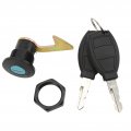 Motorcycle Key Lock Kit Rear Trunks Set Scooter Fitting Tail Lock Aluminum Plastic Universal For Electric Motorcycles Storage C