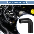 1 Pcs 35-38mm 38 -1 50 Id 120mm 4 72 Length 90 Degrees Black Car Silicone Hose Coolant Universal