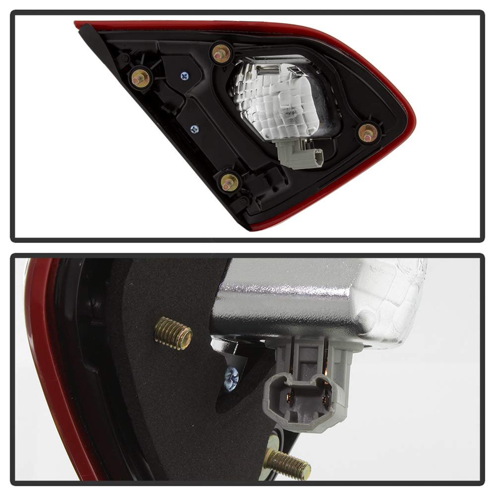 Tail Light Brake Lamp Replacement For 2016 2017 2018 Nissan Altima Left Driver Side Exotic Red Lens With Chrome Housing Factory