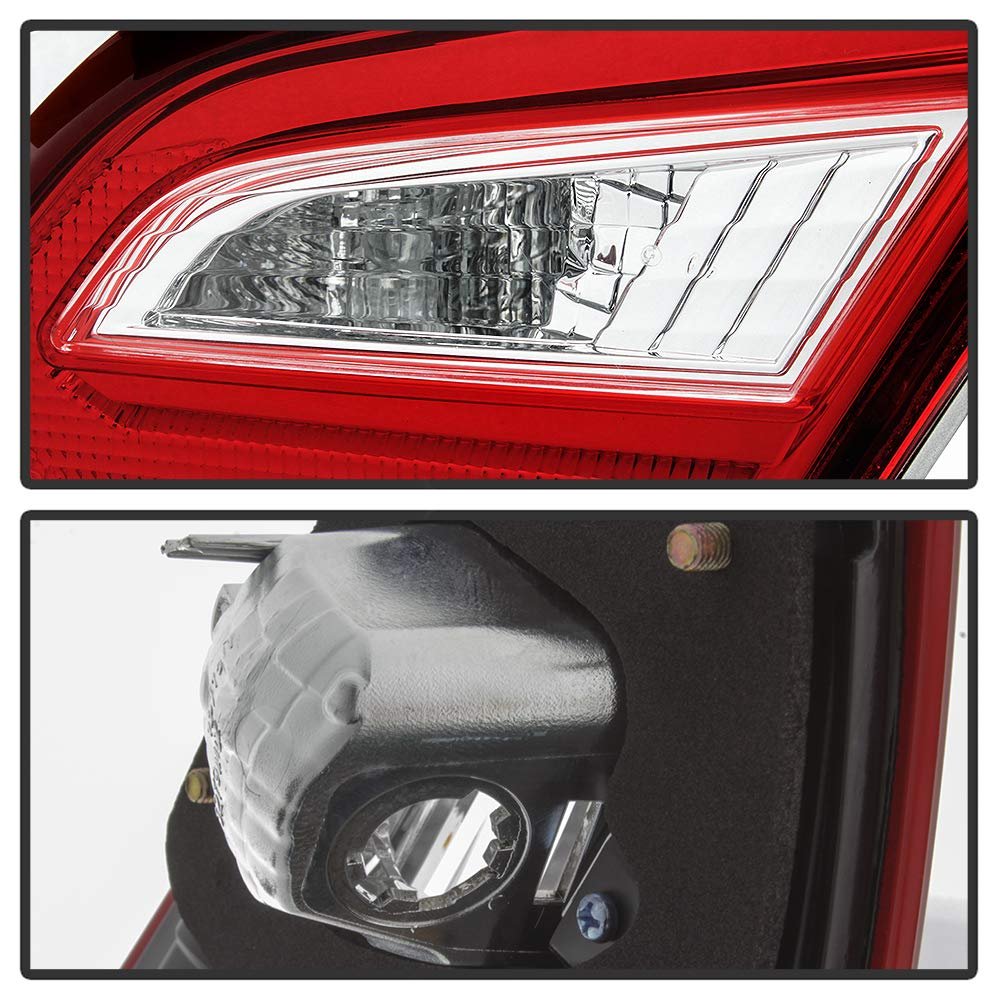 Tail Light Brake Lamp Replacement For 2016 2017 2018 Nissan Altima Left Driver Side Exotic Red Lens With Chrome Housing Factory