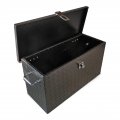 Hornet Outdoors 24 Black Matt Diamond Plate Atv Utv Aluminum Tool Box Universal Fit 