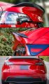High Kick Sport Perfomance V Style Carbon Fiber Trunk Lid Spoiler Wing Compatible With 2020-2022 Tesla Model Y