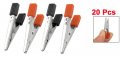 Uxcell 20 Pcs Insulated Alligator Clips Test Clamp Crocodile Clamps Black Red 1 9