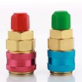 Ac R134a Quick Connectors System Port Adapters Couplers Low High Set Of 2 Conversion Kit For Hvac Auto Car Air Conditioning