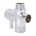 Keenso Copper Shower Arm Diverter Valve Precise Control 3-g1 2 For Handheld Quick Installation Electroplated