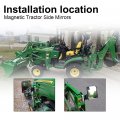 G-plus Side Mirrors Rubber Coated 114lb 2 7a Rated Magnetic Tractor Full Size Tractors Universal Mirror Fit For Golf Cart