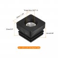 16pcs Plastic Threaded Tube Inserts With M10 Thread For 1 25 X1 Od Square Adjustable Black Plug Caster Insert Chair End Caps