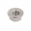 Uxcell 12pcs M6x1mm Pitch Metric Thread 304 Stainless Steel Left Hand Hex Flange Nut