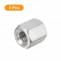 Uxcell M12 X 1 75-pitch 20mm Length Coupling Nuts 5pcs 304 Stainless Steel Metric Hex Rod