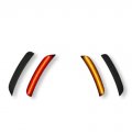 Laser Style Led Side Marker Lights For Chrysler 300 2015 2020 Front And Rear 4 Piece Set Smoked Lens Amber Red 