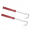 Patikil O-ring 15 Degree Hooks 240mm 2 Pcs Oil Seal Gasket Precision Screwdriver Puller Remover Removal Tool Red 