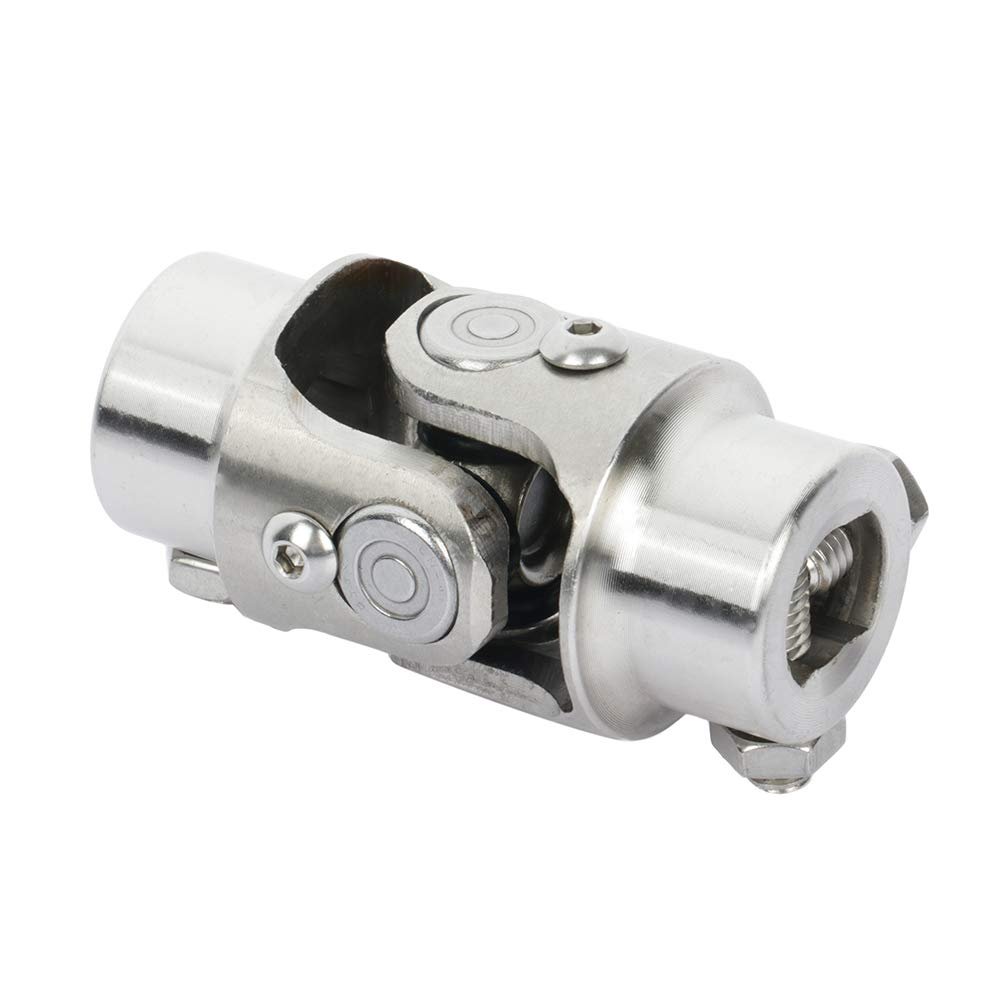 Single Chrome Steering U Joint Shaft 3 4 In Dd By 83mm Automotive Universal Coupling With 35 Degrees Working Angle Steel