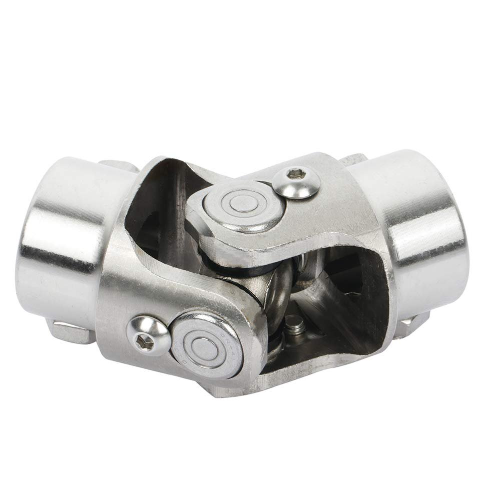 Single Chrome Steering U Joint Shaft 3 4 In Dd By 83mm Automotive Universal Coupling With 35 Degrees Working Angle Steel