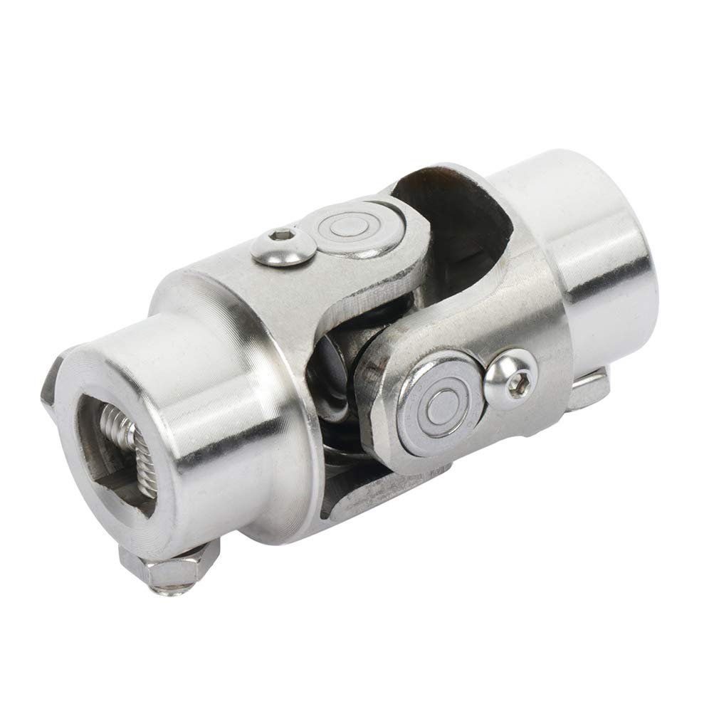 Single Chrome Steering U Joint Shaft 3 4 In Dd By 83mm Automotive Universal Coupling With 35 Degrees Working Angle Steel
