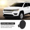 Black Front Bumper Tow Hook Eye Cap Cover For Jeep Compass 2 0l 4l 2017-2021 5sy62tzzab