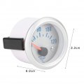 Qiilu Water Temp Gauge Stainless Steel 52mm 2 Universal Car Motor Digital Blue Led Temperature 40-120a Range