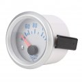 Qiilu Water Temp Gauge Stainless Steel 52mm 2 Universal Car Motor Digital Blue Led Temperature 40-120a Range