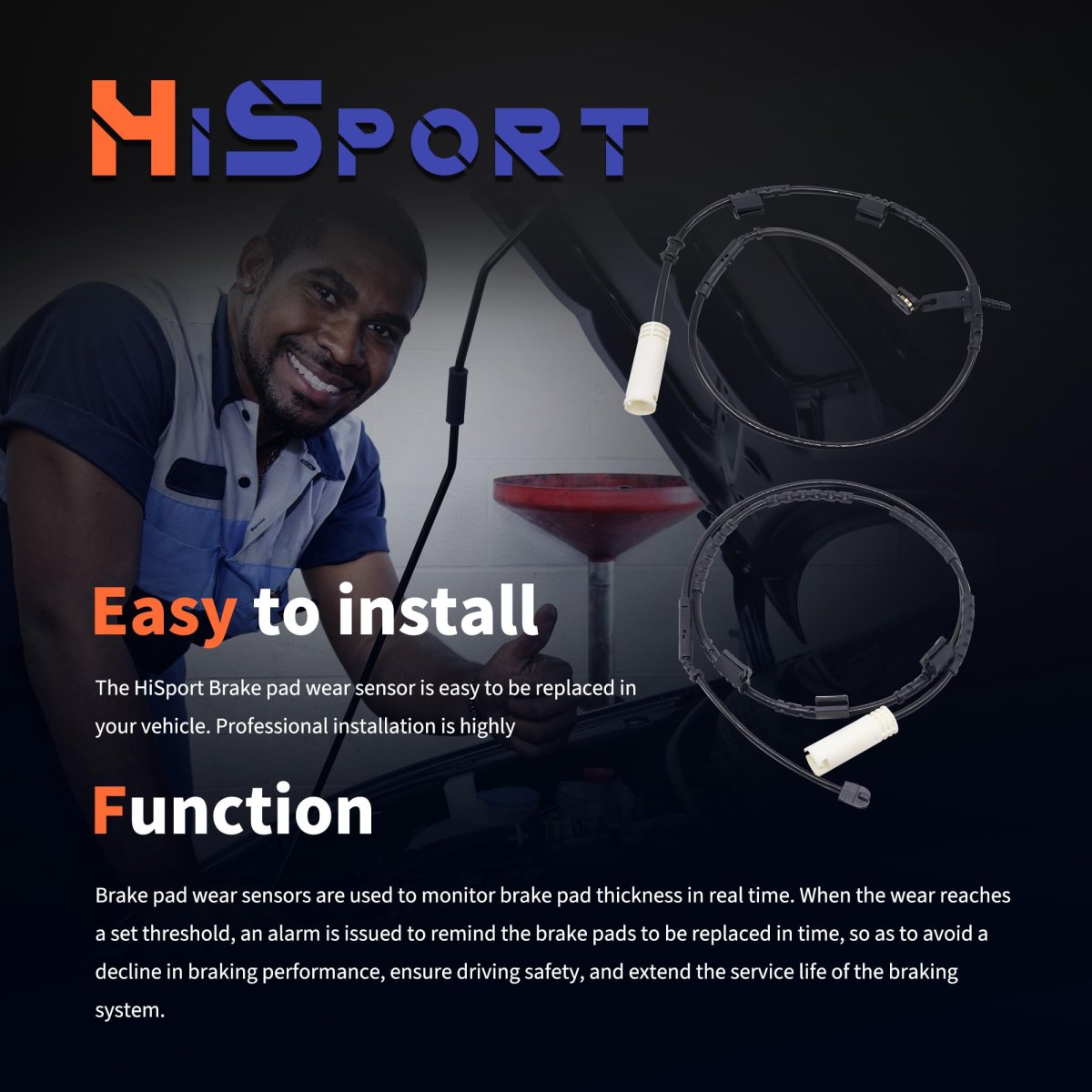 Rear Brake Pad Wear Sensors 34356792572 34356792573 For Mini Cooper 2010 2014 And 2015 Body Code R57 R58 R59 2 Pieces