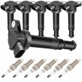 Aintier Ignition Coil Coils Iridium Spark Plugs Uf554 For Kia 2006 2007 Optima 2 7l V6