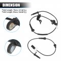 Uxcell 4pcs Front Rear Left Right Side Abs Wheel Speed Sensor No 57455-t2f-a01 57455t2fa01 57455-t2j-h01 57455t2jh01